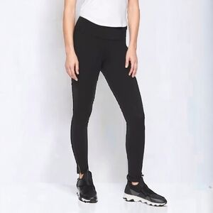 Athleta Mercer Tight Black High Waist Sz M Side‎ Pockets Split Ankle Legging